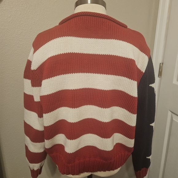 Tommy Hilfiger VINTAGE American Flag Crewneck Sweater - Picture 6 of 6